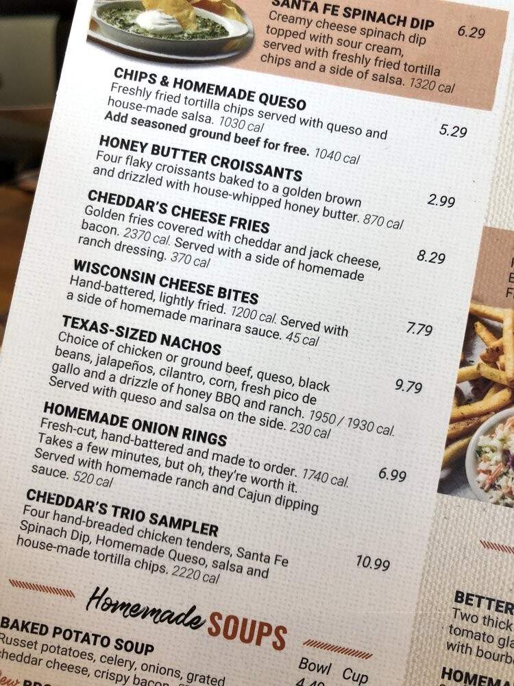 Cheddar's Scratch Kitchen - Ocala, FL menu_pic