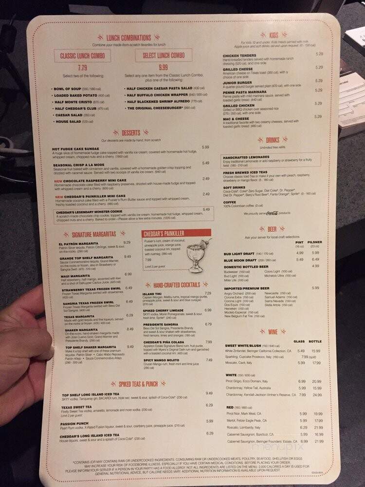 Cheddar's Scratch Kitchen - Ocala, FL menu_pic