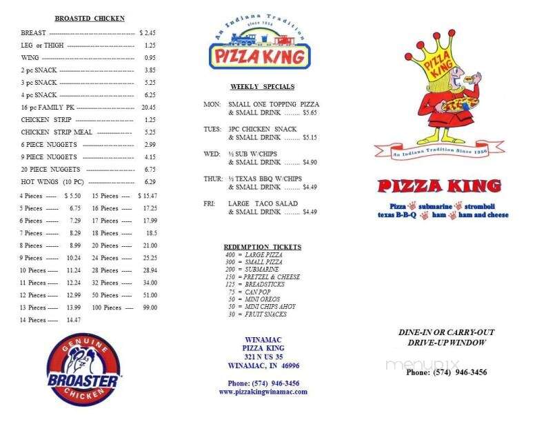 Pizza King - Winamac, IN menu_pic
