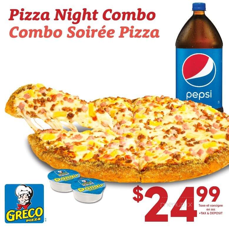 Greco Pizza - West Saint John, NB menu_pic