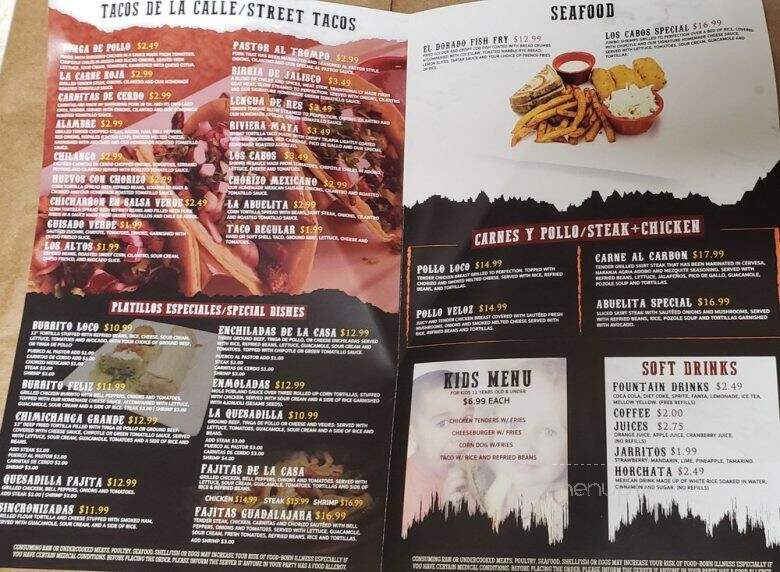 El Dorado Mexican Street Tacos - Hales Corners, WI menu_pic