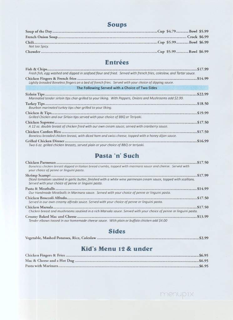 Cornerstones - Carver, MA menu_pic