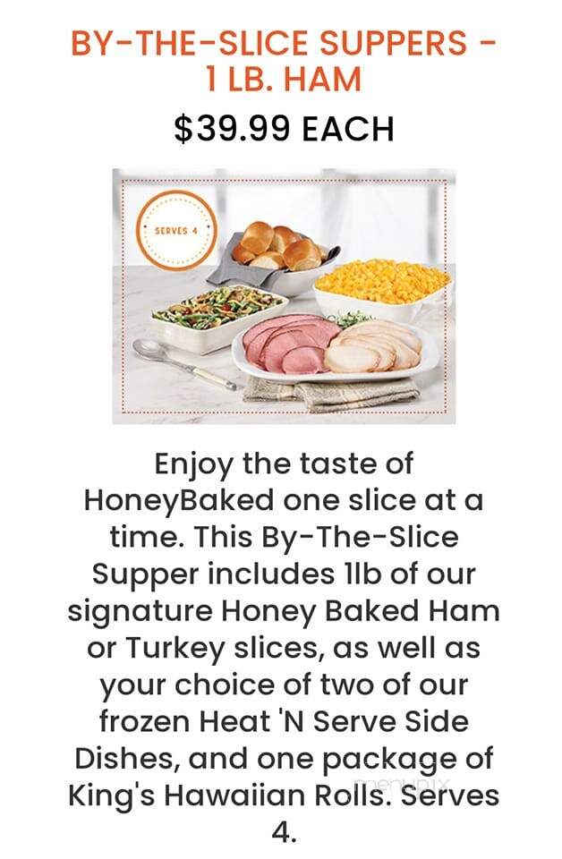Honeybaked Ham - Anderson, SC menu_pic