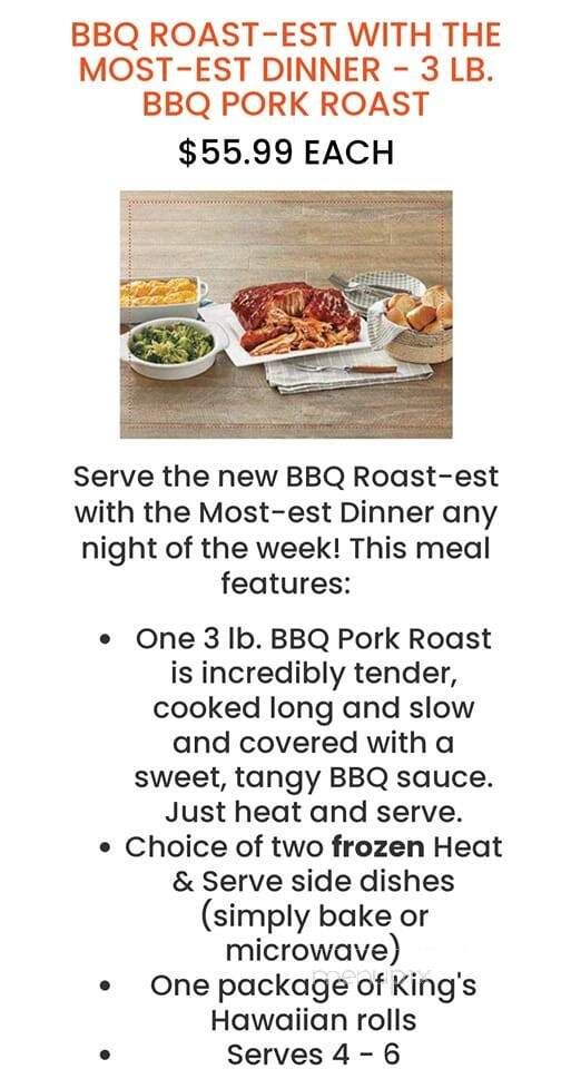 Honeybaked Ham - Anderson, SC menu_pic