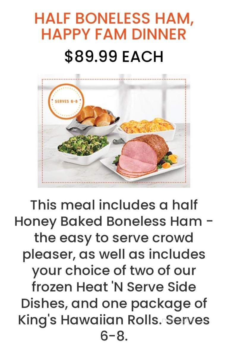 Honeybaked Ham - Anderson, SC menu_pic
