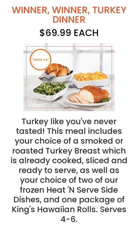 Honeybaked Ham - Anderson, SC menu_pic