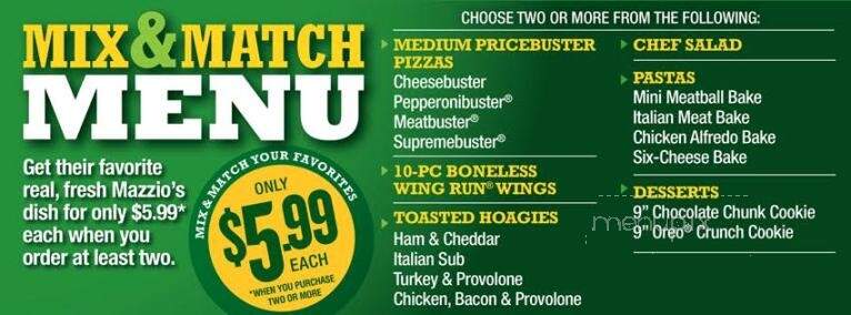 Mazzio's Pizza - Seminole, OK menu_pic