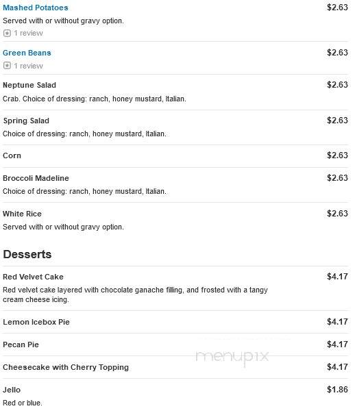Piccadilly Cafeteria - Gretna, LA menu_pic