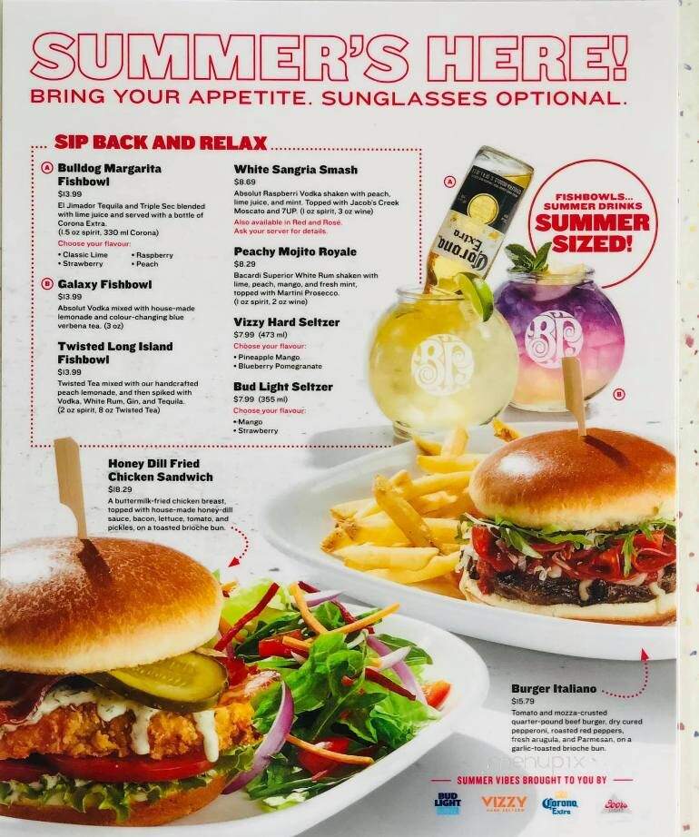 Boston Pizza - Bonnyville, AB menu_pic