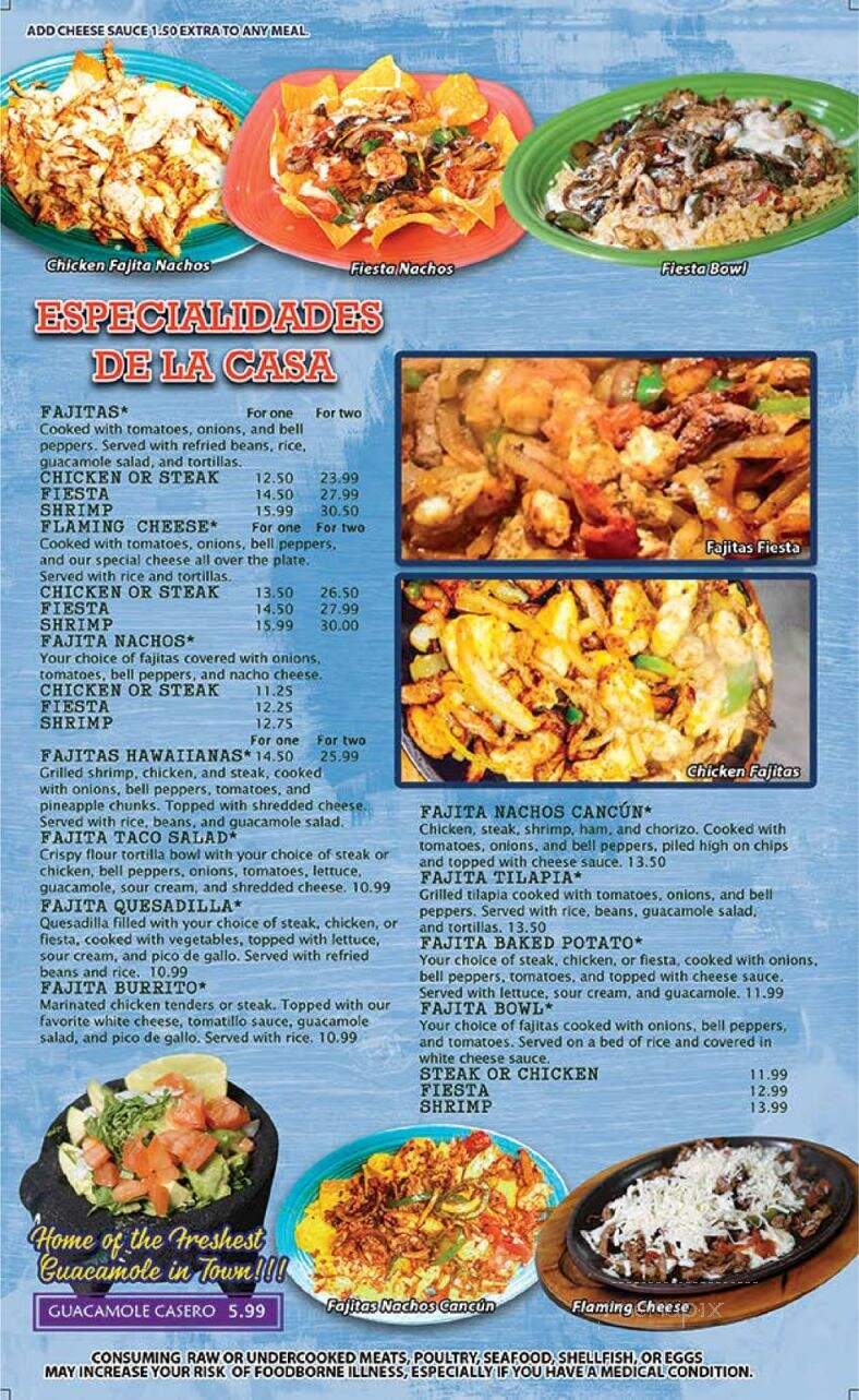 El Patron - Gadsden, AL menu_pic