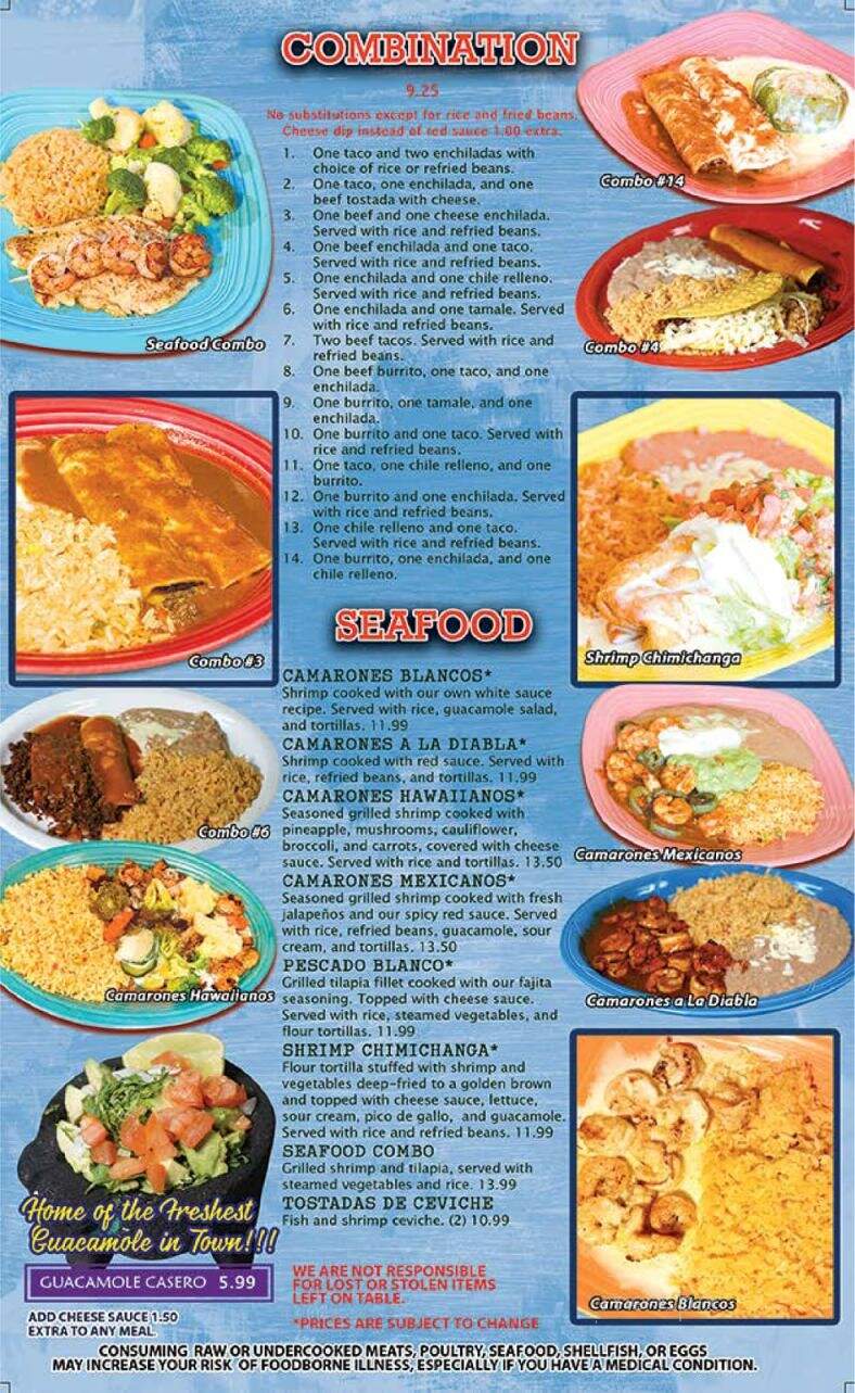 El Patron - Gadsden, AL menu_pic