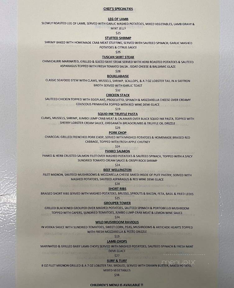 The Village Grille Restaurant Bar - Waldwick , NJ menu_pic