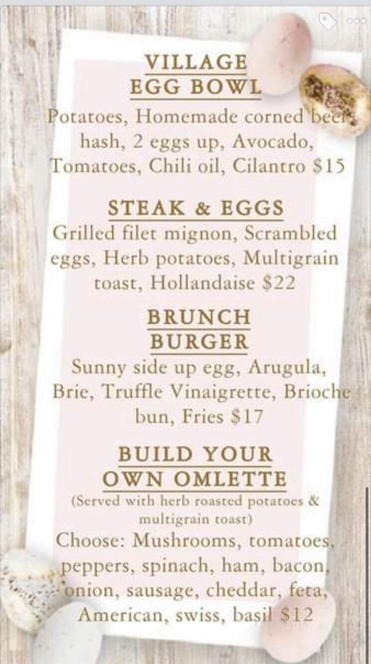The Village Grille Restaurant Bar - Waldwick , NJ menu_pic