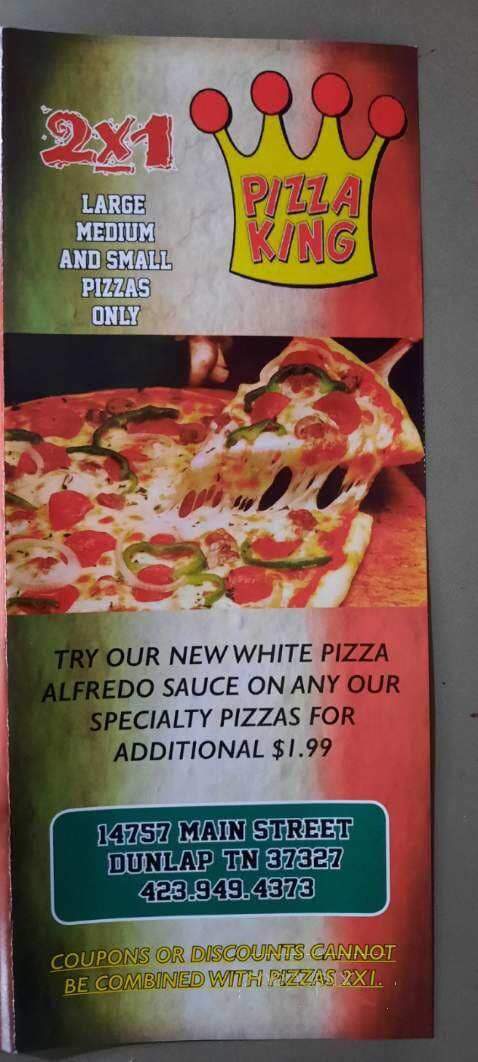 Pizza King - Dunlap, TN menu_pic