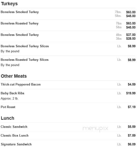 Heavenly Ham - Parkersburg, WV menu_pic