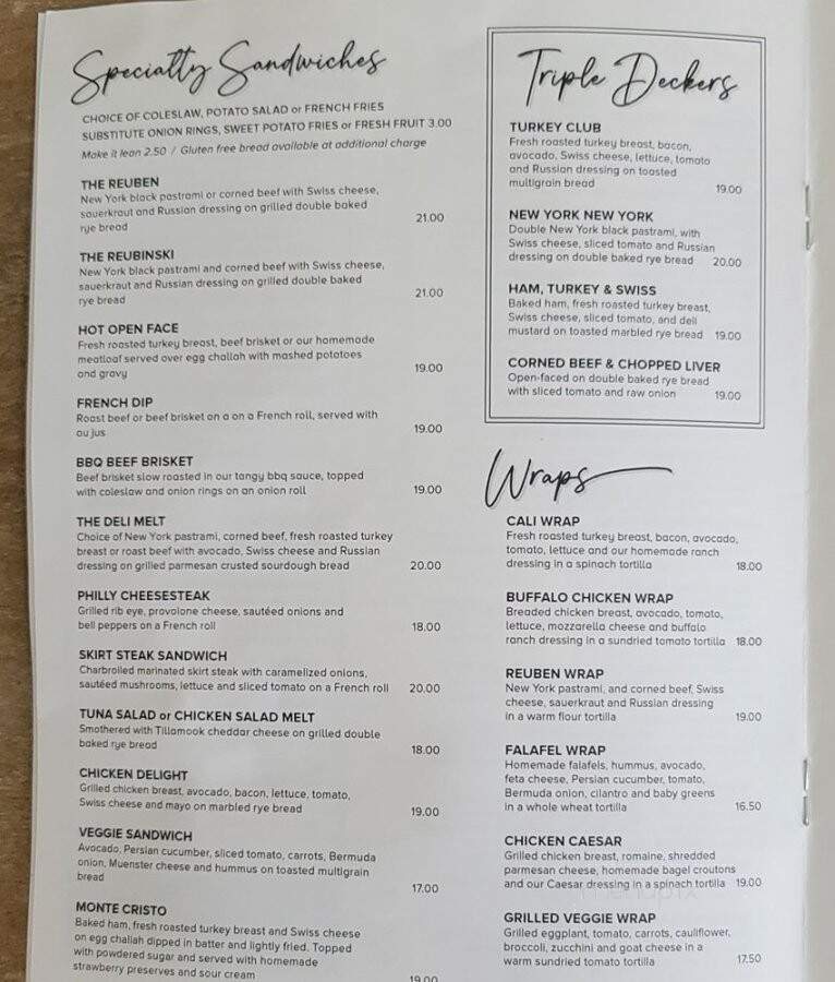 J's Deli - Palm Desert, CA menu_pic