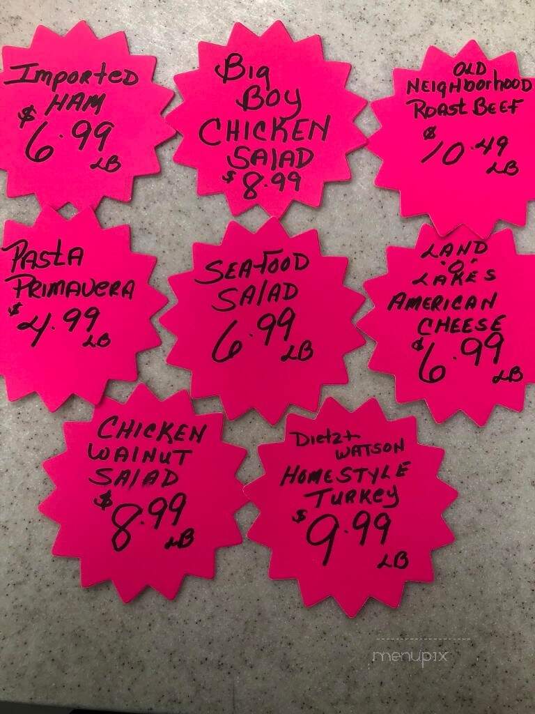 Bob's Foodmart - Stoughton, MA menu_pic