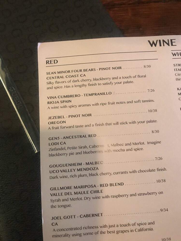 Nova - Hudson, WI menu_pic