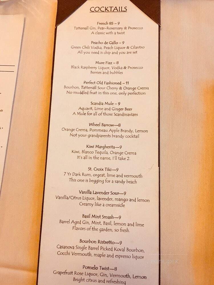 Nova - Hudson, WI menu_pic