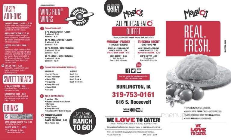 Mazzio's Pizza - Burlington, IA menu_pic