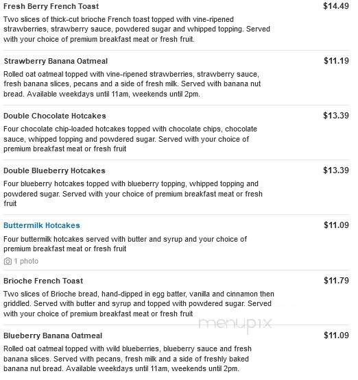 Bob Evans Restaurant - Shamokin Dam, PA menu_pic