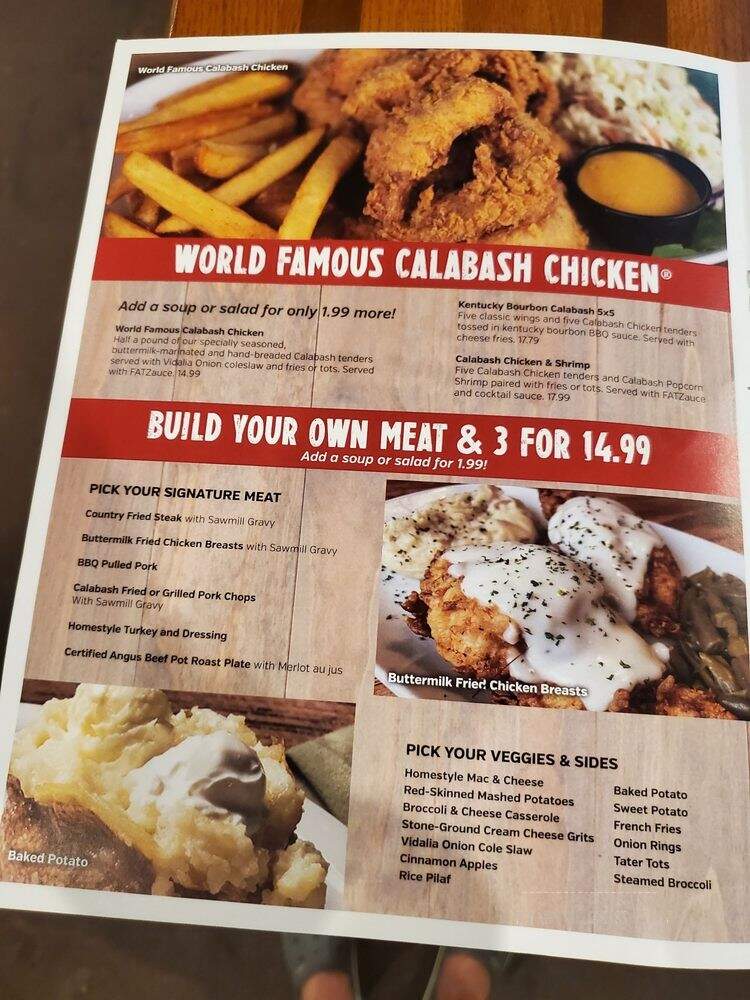 FATZ Cafe - Camden, SC menu_pic