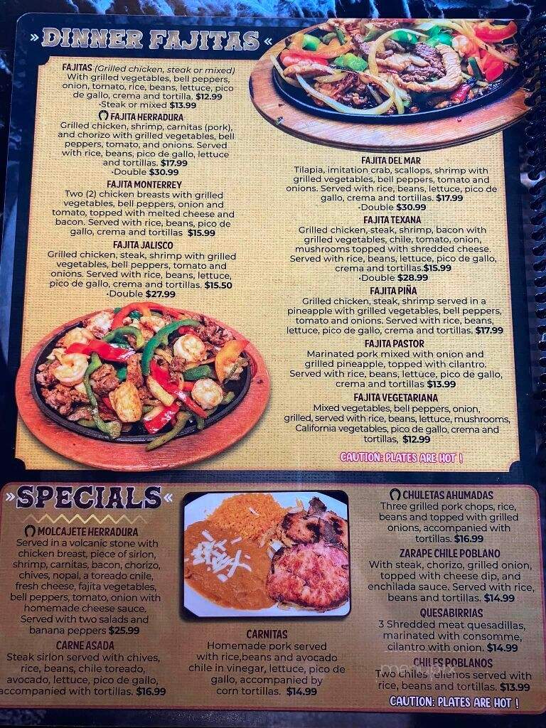 Herradura Mexican Restaurant & Cantina - Chilton, WI menu_pic