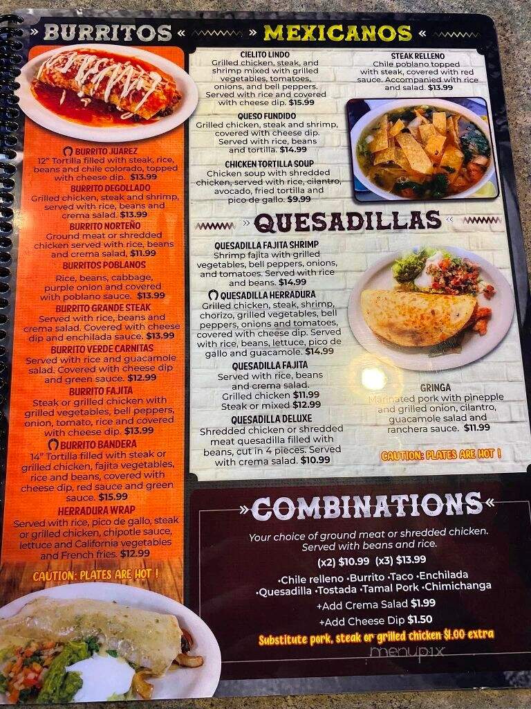 Herradura Mexican Restaurant & Cantina - Chilton, WI menu_pic