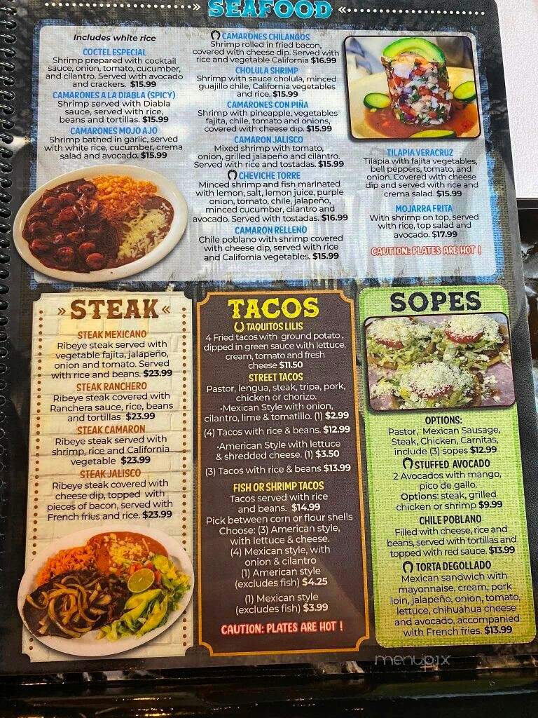 Herradura Mexican Restaurant & Cantina - Chilton, WI menu_pic