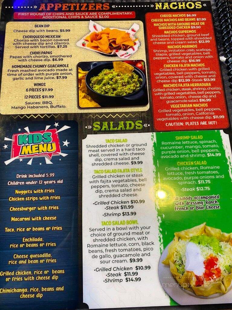 Herradura Mexican Restaurant & Cantina - Chilton, WI menu_pic