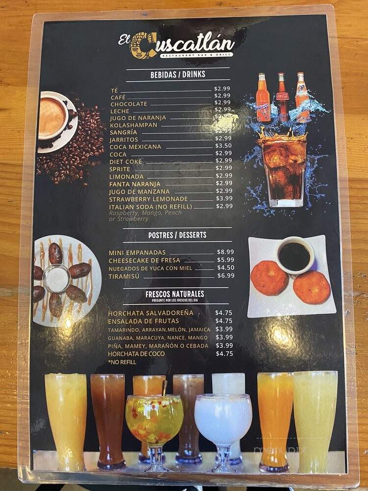 El Cuscatlan Restaurant - Hercules, CA menu_pic