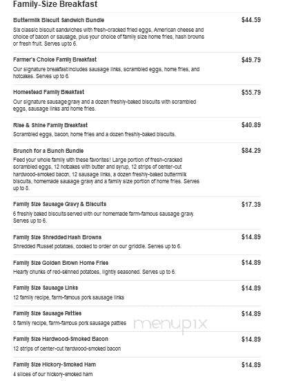 Bob Evans Restaurant - Summersville, WV menu_pic