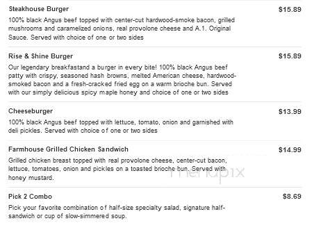 Bob Evans Restaurant - Summersville, WV menu_pic