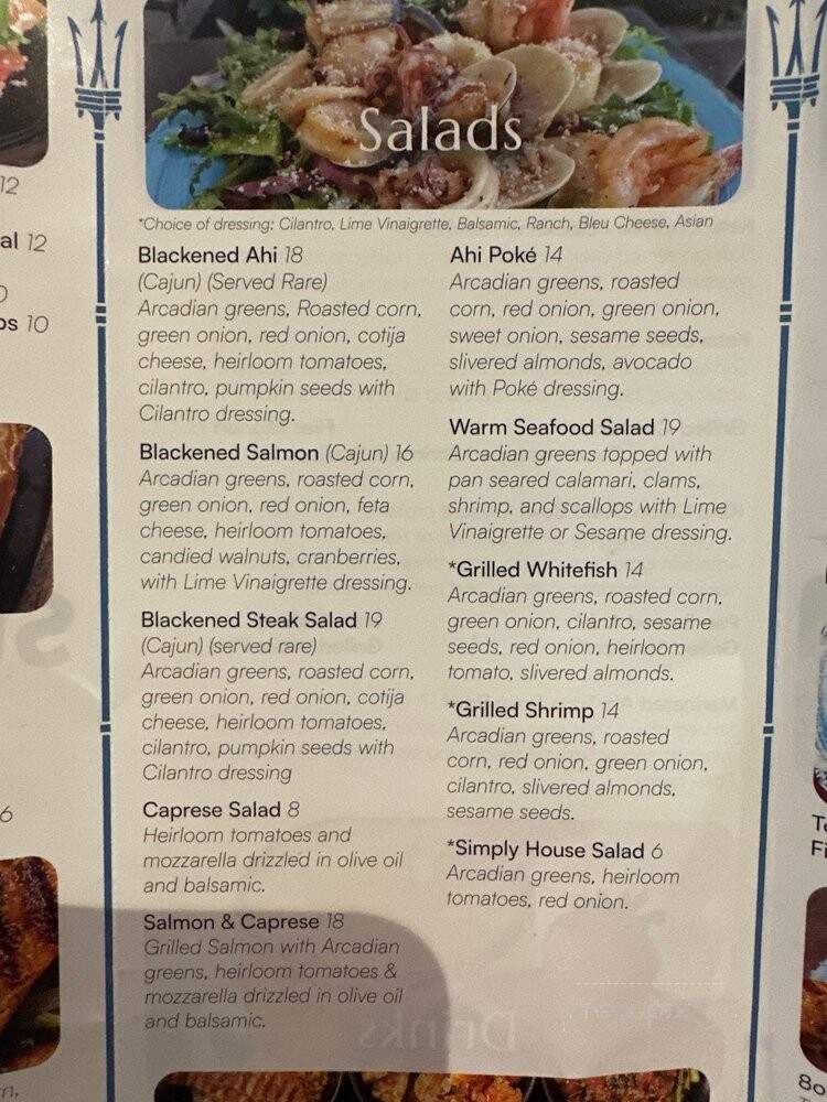 Simply Fish Seafood - Costa Mesa, CA menu_pic