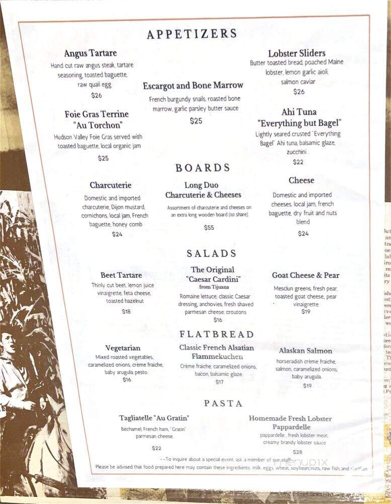 Bread and Vine - Dubuque, IA menu_pic