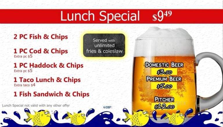 Joey's Only Seafood Restaurants - Cornwall, ON menu_pic
