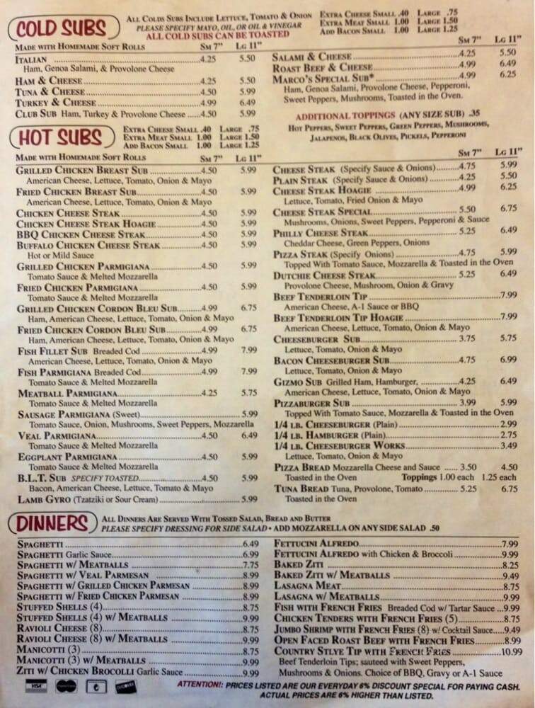 Marco's Pizza - Lebanon, PA menu_pic