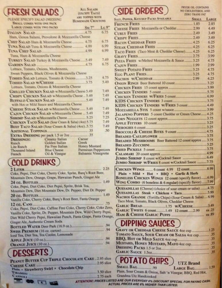 Marco's Pizza - Lebanon, PA menu_pic