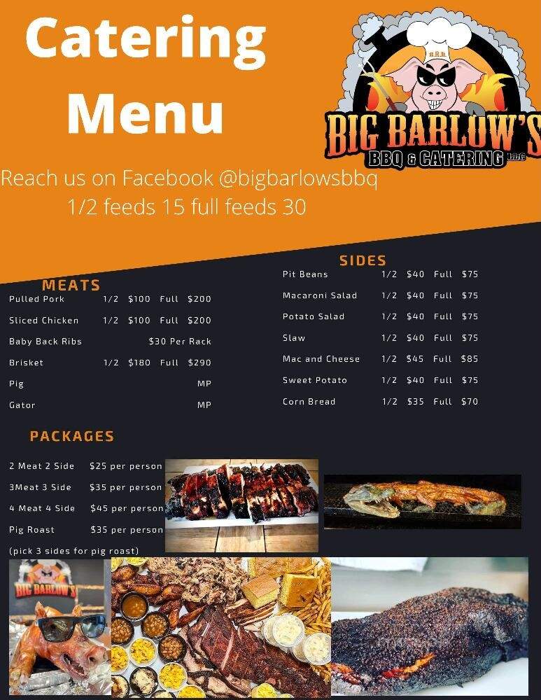 Big Barlow's BBQ & Catering - Barnegat, NJ menu_pic