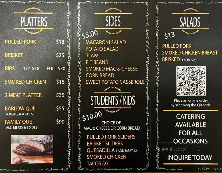 Big Barlow's BBQ & Catering - Barnegat, NJ menu_pic