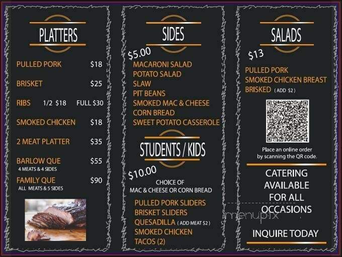 Big Barlow's BBQ & Catering - Barnegat, NJ menu_pic