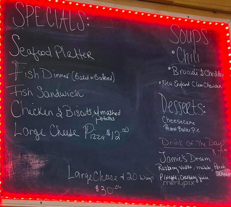 Scenic View Bar & Grill - West Winfield, NY menu_pic