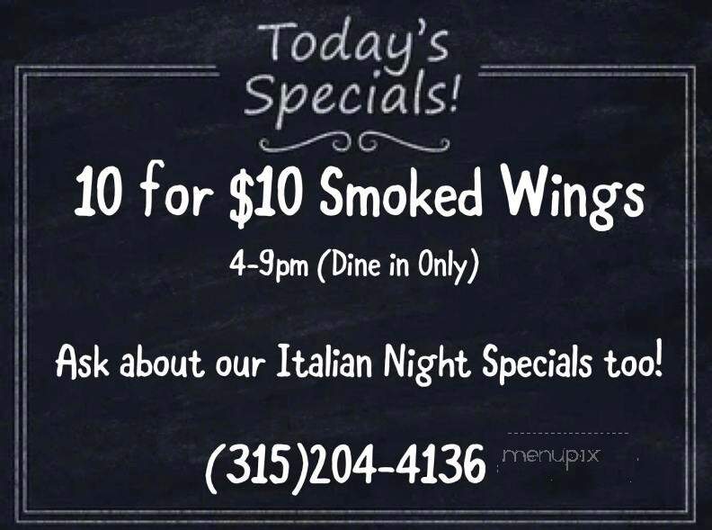Scenic View Bar & Grill - West Winfield, NY menu_pic