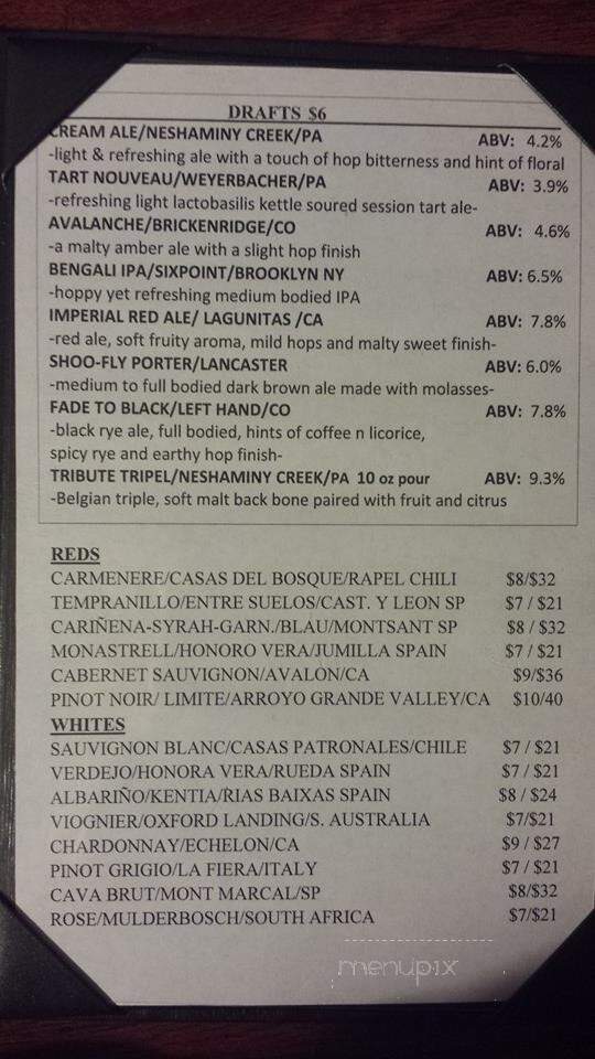 Circa Restaurant - High Bridge, NJ menu_pic