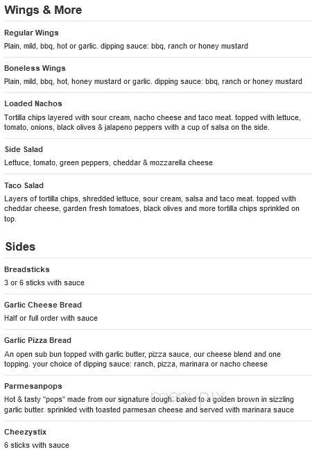 East Of Chicago - Willard, OH menu_pic
