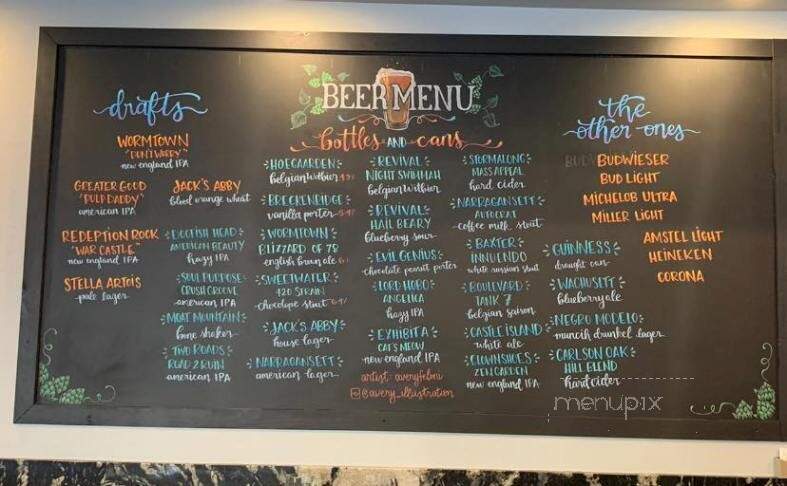 The Woo Bar & Grill - Worcester, MA menu_pic