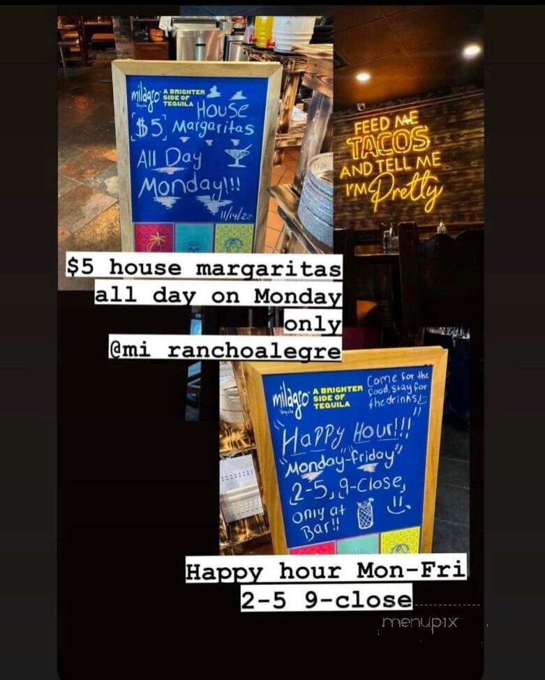Mi Rancho Alegre - Hudson, NY menu_pic