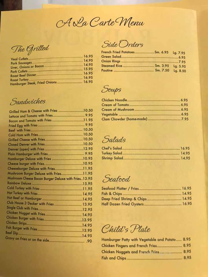 Rainbow Restaurant - New Hazelton, BC menu_pic