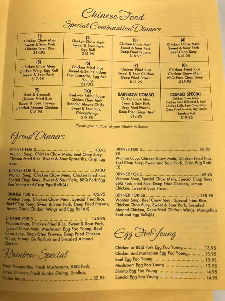 Rainbow Restaurant - New Hazelton, BC menu_pic