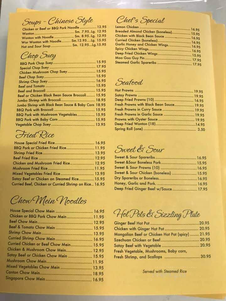 Rainbow Restaurant - New Hazelton, BC menu_pic